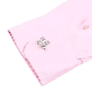 Zain Four Square Silver Cufflinks