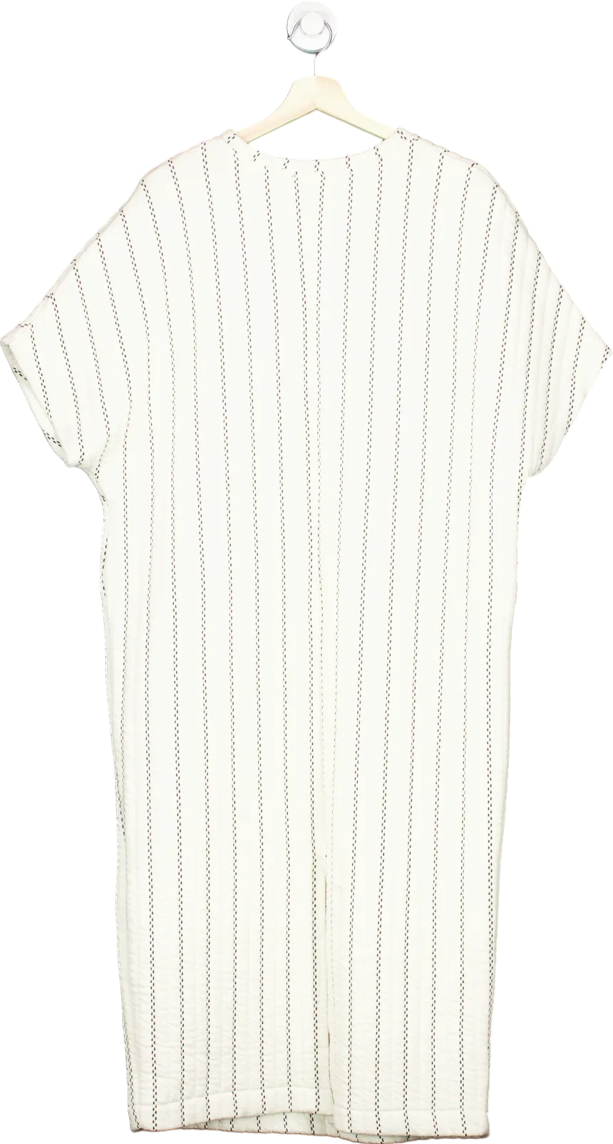 Zara White Striped Dress UK L